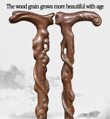 Root Carving Canes,Handmade Wooden Walking Canes for Men Women,Heavy Duty Up …