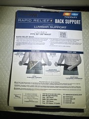 Copper Fit Rapid Relief Back Support 3-in-1 Adjustable Hot/Cold Therapy One Size