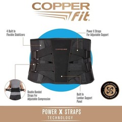 Lower Back Brace For Lumbar Ultra Back Support Copper Fit X (2XL/3XL)