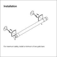 KOHLER Arsdale 16 in. Grab Bar in Vibrant Brushed Nickel K-R27238-BN