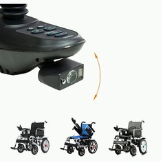 Electric Wheelchair Light 3 Pin XLR,USB Charging Adjustable Angle LED 2187
