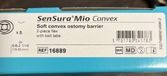 SenSura Mio Soft Convex Ostomy Barrier REF 16889 1 NEW Box of 5 Exp 2028 Yellow
