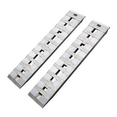 2 Pack Rectangular Trailer Ramp Aluminum Truck Car Trailer Ramp 6000 lbs
