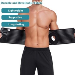 Ostomy Belt with Stoma Hole Adjustable Colostomy/Ileostomy Support for Men Women