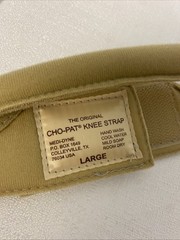 Cho-Pat Original Knee Strap Tan Large CPOKS19 New In Package