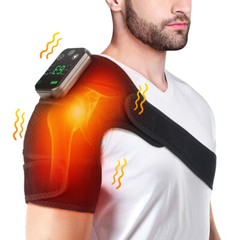 Electric Knee Massager Heated Vibration Joint Brace Shoulder Massage Pain Relief