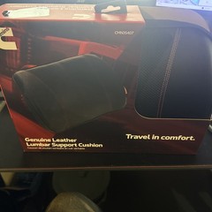 Cummins Leather Memory Foam Seat Cushion Lumbar Support