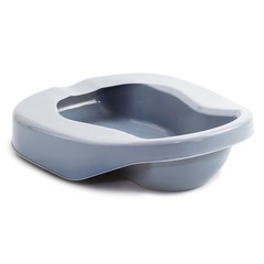 McKesson Contoured Bedpan 4-1/4 Inch Polyethylene Gray 6 per Case 146-RTLPC23212