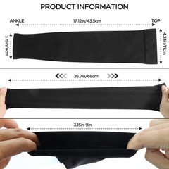 2 Pairs Full Leg Compression Sleeves, for Running Basketball Football Cycling…
