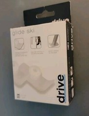 Drive Medical Walker Ski Glides Easily Maneuvers Over Most Surfaces White 1 Pair