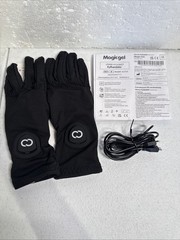 Copper Compression CopperVibe Vibration Heat Therapy Gloves Black (1 Pair)