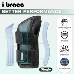 Adjustable Printed Wrist Brace for Carpal Tunnel, Arthritis & Tendinitis Support