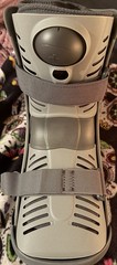 Ossur Rebound Air Walker Boot Low Top Size XL w/ Air Pump & Rocker Bottom