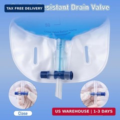 3 Pack 1000ml Sterile Leg Urinary Drainage Bags with 2 Adjustable Elastic Straps