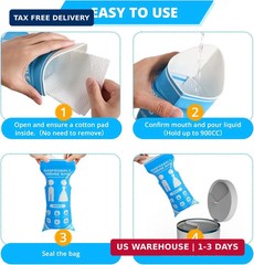 Disposable Urine Bag for Travel – 900ML Portable Pee Bags for Women Men 8/12/20/