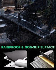 6ft Wheelchair Ramp Non-Slip Mobility Scooter Threshold Ramp with 4 Support Legs