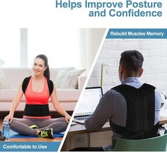 Magnetic Back Posture Corrector Shoulder Straightener Brace Neck Spine Support