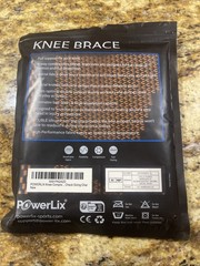 NEW POWERLIX Knee Compression Sleeve Knee Brace Unisex Men Women Black – Med