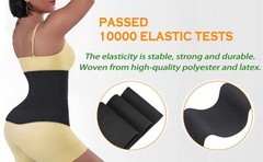 Waist Trainer with Loop Design, Tightness Adjustable & Non-Slip, Plus Size, pack