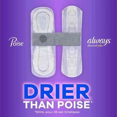 Always Discreet Plus Incontinence Pads for Women, Extra Heavy Long, 90 Count – M