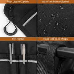 Wheelchair Side Bag, Armrest Accessories Storage with Reflective Stripe and C…