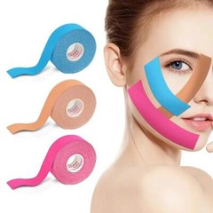 2.5cm X 5m Kinesiology Face Tape – V Line, Wrinkle Lift, Skin Tightening