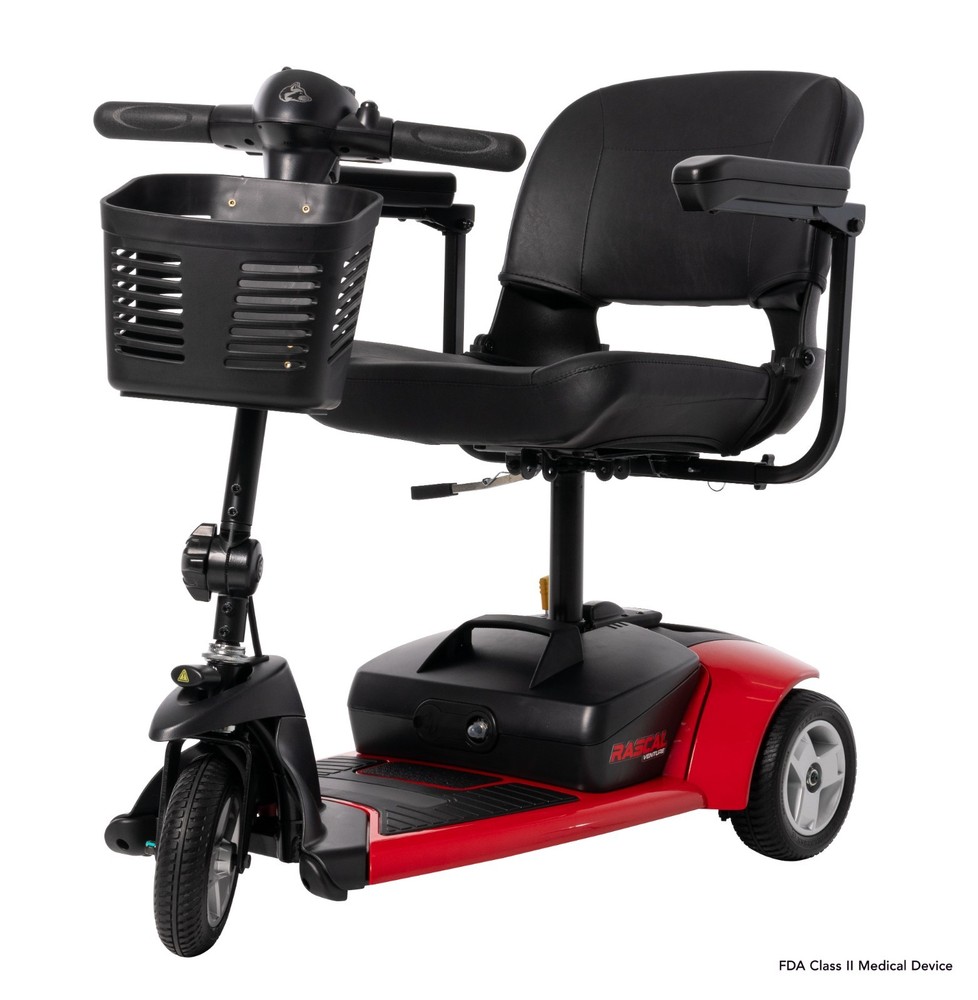 Rascal Venture 3-Wheel Travel Scooter, Lightweight & Durable, Easy Disassembly