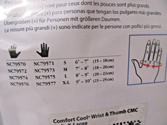 NEW Comfort Cool WRIST/THUMB CMC Restriction Splint BLACK LEFT EX-LARGE NC79576