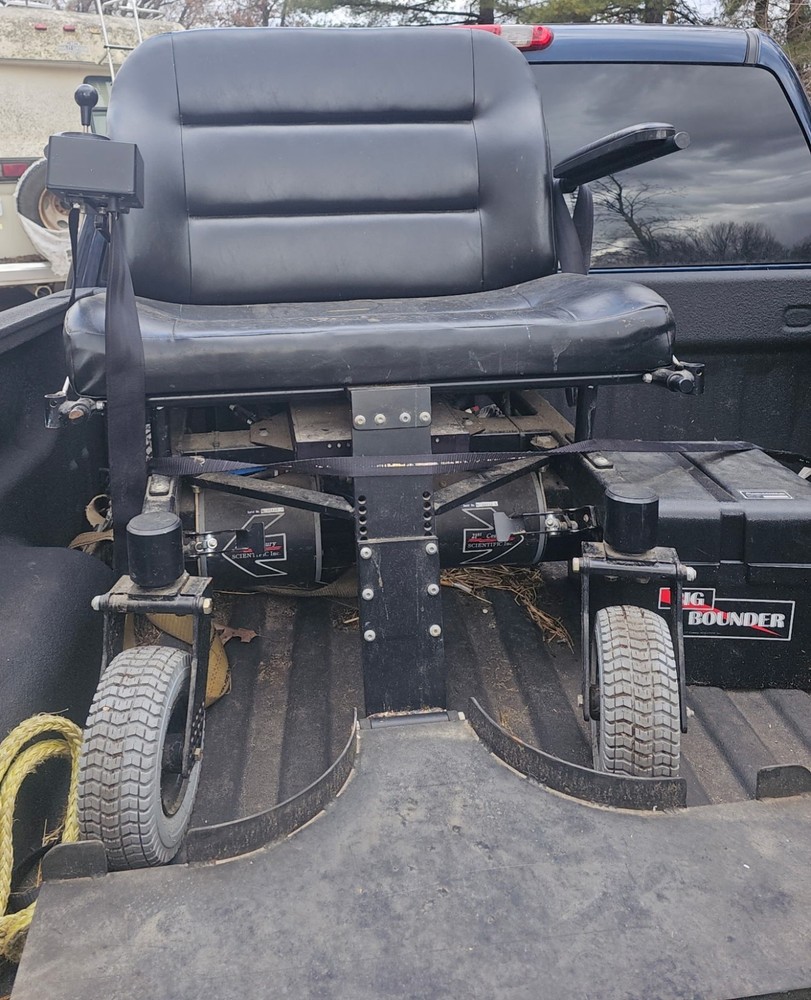 Electric Wheelchair Black Joystick Padded Armrest