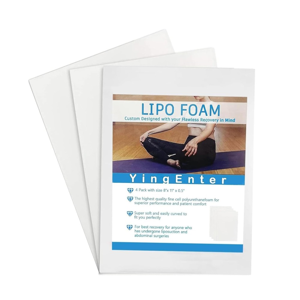 3 Pack Lipo Foam Ab Board Post Surgery Compression Garment Recovery Pads