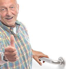 1-1/4″ Knurled Grab Bar, ADA Compliant Bath Safety Shower Handrail, Bathroom Mob