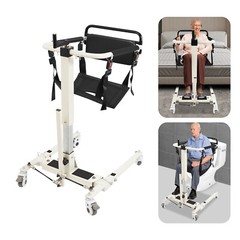265 lbs Patient Lift Transfer Chair Portable Patient Lift Wheelchair for Elderly