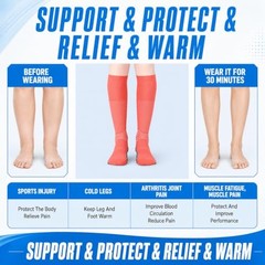 Ankle Support Compression Socks 3 Packs Massage Large Black+white+grey-3 Packs