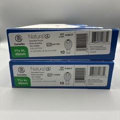 2 Boxes Of 10~ConvaTech Natura 416417~Drainable Ostomy Bags Pouches~NEW SEALED