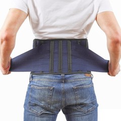 Back Lower Back Brace for Back Pain : Thin Breathable Rigid 6 ribs Adjustable…