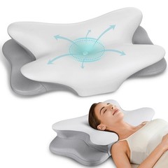 Ergonomic Cervical Pillow for Neck Pain Relief – Memory Foam Support