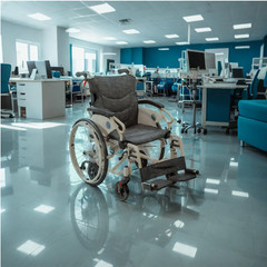 FDA Lightweight 21lb Portable Wheelchair 6-Tire All Terrain for Elderly Disabled