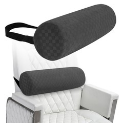 Lumbar Roll Pillow for Lower Back, Support Long-15*4.3“, Dark Grey