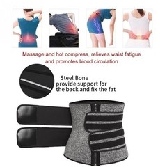Mens Neoprene Sweat Belt Fat Burner Tummy Control Body Shaper Waist Trainer Gym