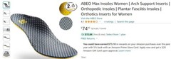 ABEO Womens 3D3 Max Performance Orthotics Metatarsal or Neutral or Post Arch