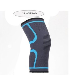 Knee Sleeves Copper Silver Compression Brace Support Sport Joint Injury Pain