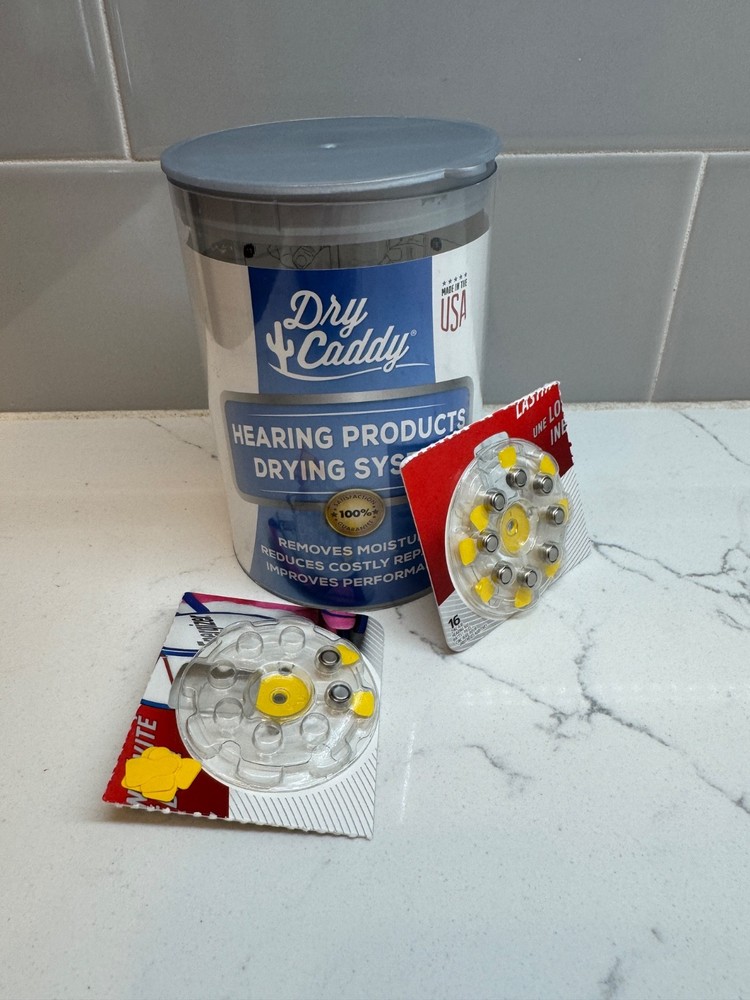 Dry & Store Dry Caddy Hearing Aid With 3 Desiccants Partial Container