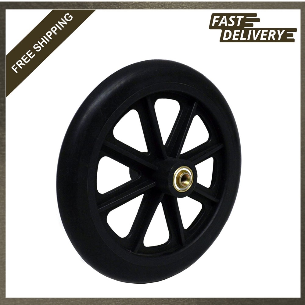 Wheelchair Front Wheel 8 inch Heavy Duty 5/16 inch Bearing 2-3/8 inch Hub Width