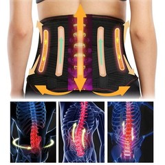 Adjustable Lumbar Back Brace-Pain Relief for Lower Back, Herniated Disc, Scolios