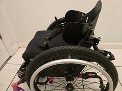 Tilite Pilot Pink Permobil Wheelchair Missing Back Handles & Cushion