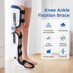 Adjustable orthopedic KAFO Knee Ankle Foot Support Brace Universal-unisex