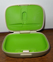 Small Phonak Hearing Aid Case Approx 3 x 2.25 x 1 Inches