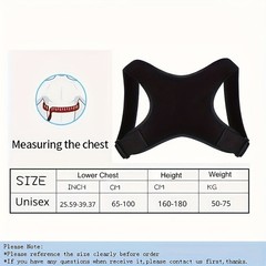 Adjustable Posture Corrector Back Shoulder Support Correct Brace Belt Men Women