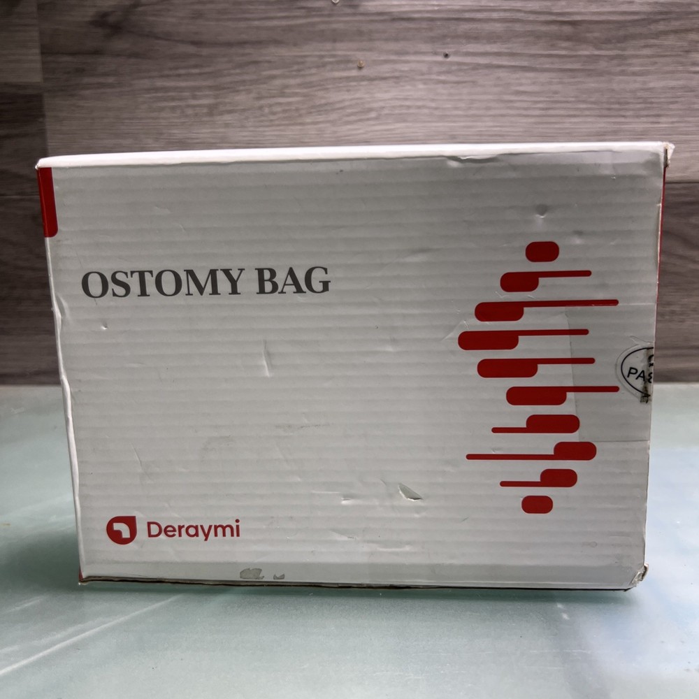 DERAYMI 20 PCS Colostomy Bags Ostomy Cut-to-Fit 20-65mm Hook-and-Loop Closure