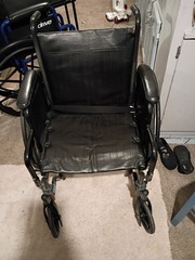 Drive Airgo Manual Wheelchair Black, 4-Wheel Mobility Chair